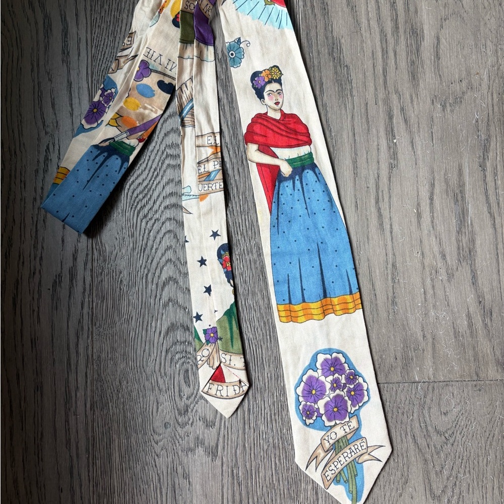 Frida Kahlo Mexican Handmade Necktie